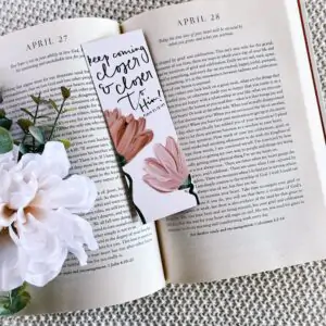 Closer Hand Lettered Bookmark