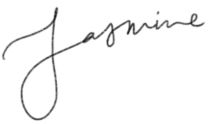 jasmine signature lettering - website