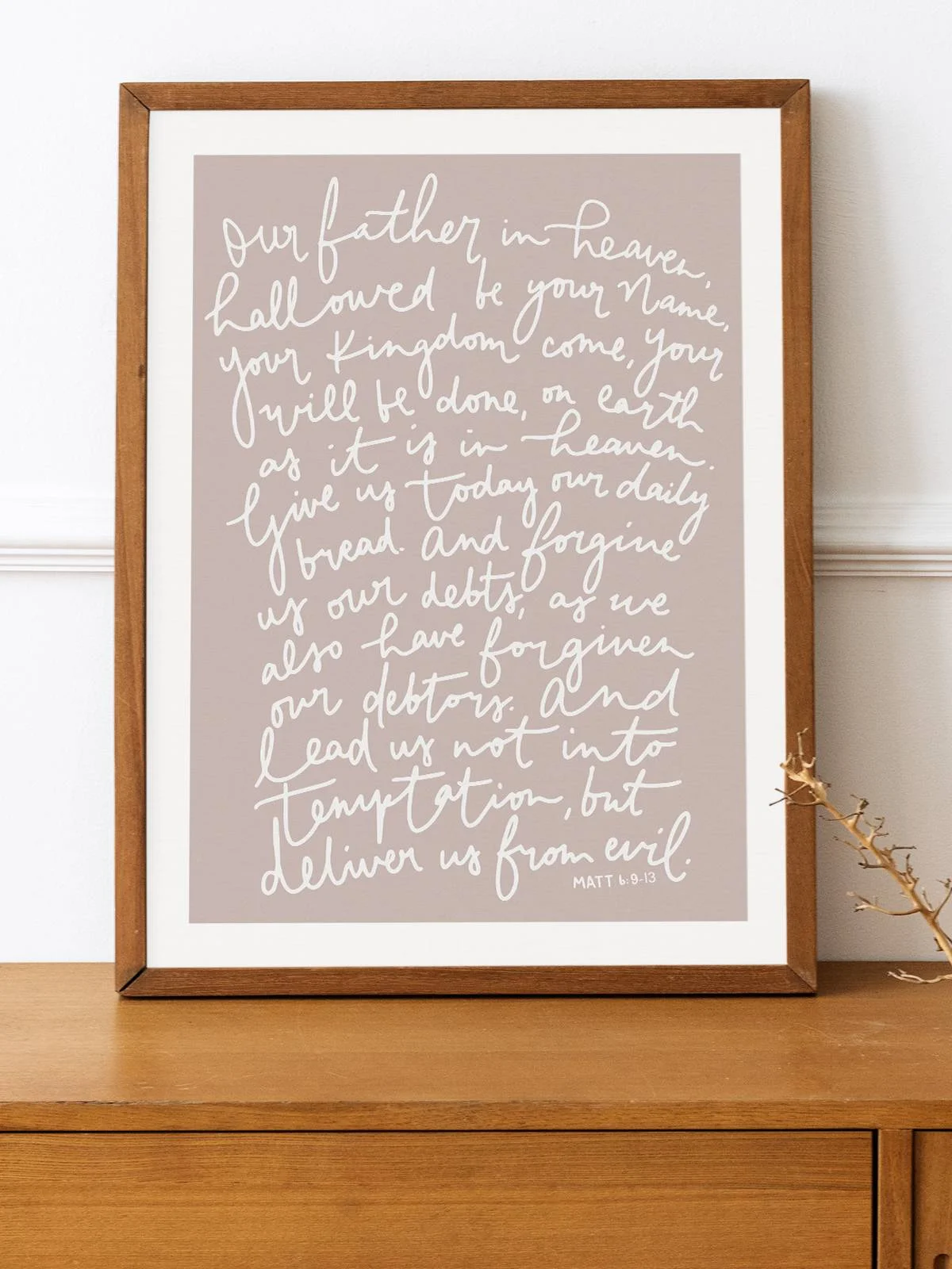 The Lord's Prayer Christian Art Print by Jasmine Green
