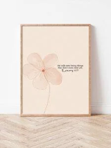 He calls into being Christian Art Print