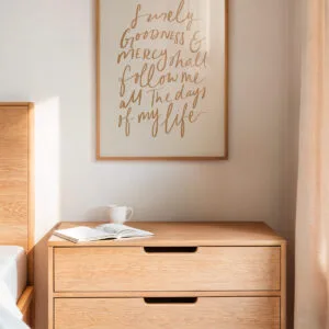 Surely Goodness Poster (Wheat)