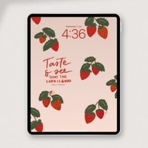 Taste and See iPad Wallpaper by Jasmine Green