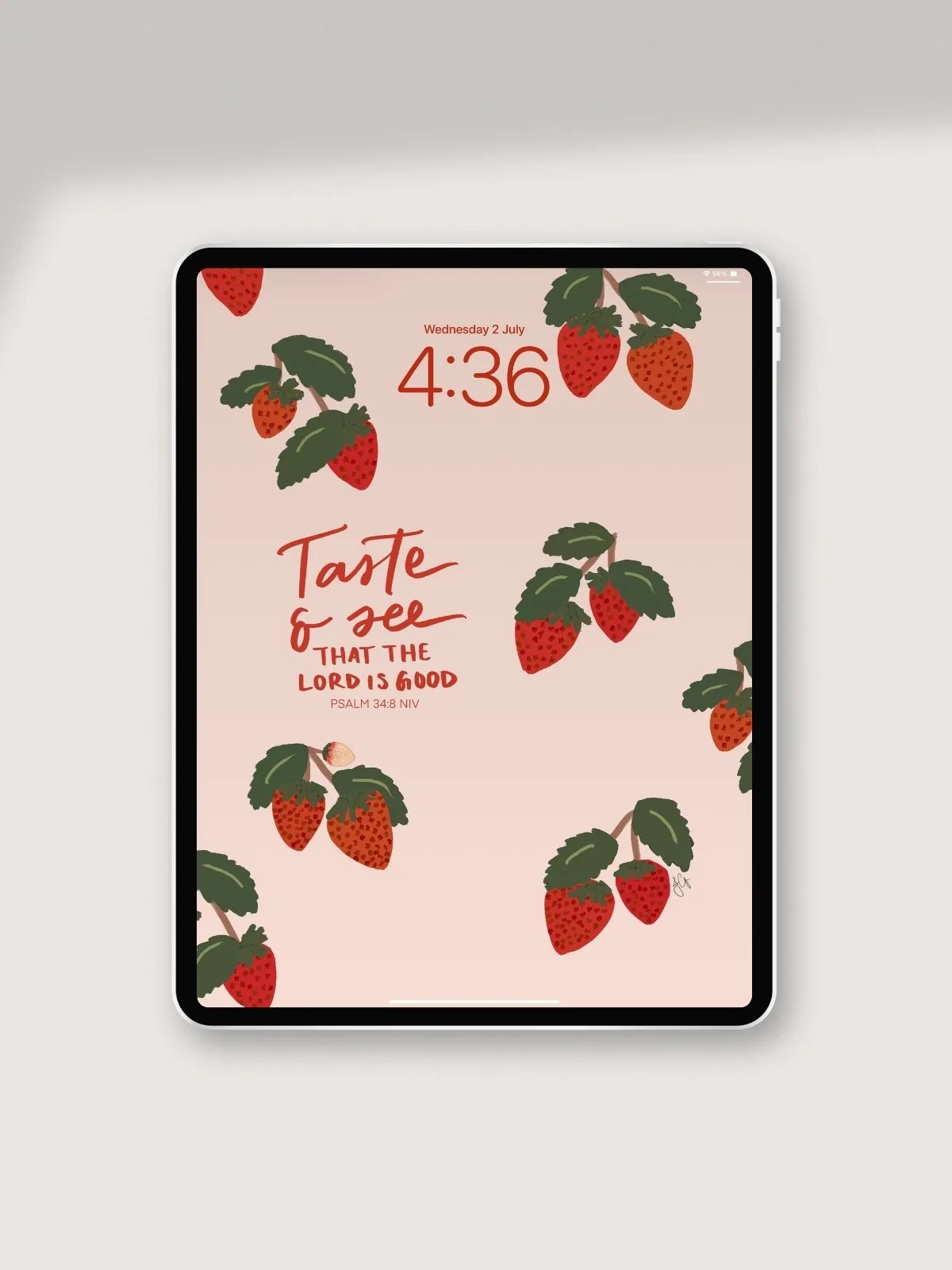 Taste and See iPad Wallpaper by Jasmine Green